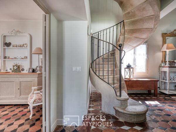 Ancienne ferme de 1800 rénovée et son parc préservé