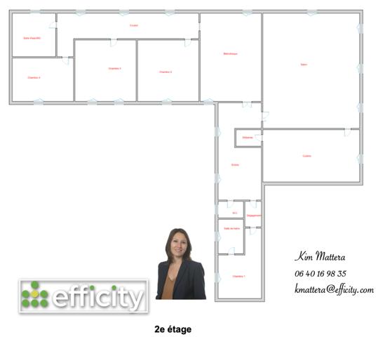Appartement 6 pièces - 220 m² Exclusivité efficity
