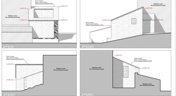 Maison de village Luri - Hameau de Fieno 2 pièces avec terrasse - permis accepté et purgé
