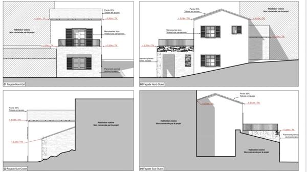Maison de village Luri - Hameau de Fieno 2 pièces avec terrasse - permis accepté et purgé