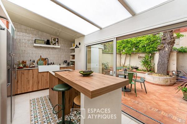 Maison de Ville rénovée avec patio arboré au coeur du quartier Labouret