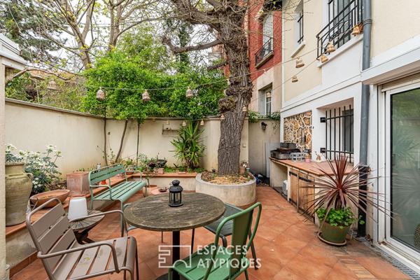 Maison de Ville rénovée avec patio arboré au coeur du quartier Labouret