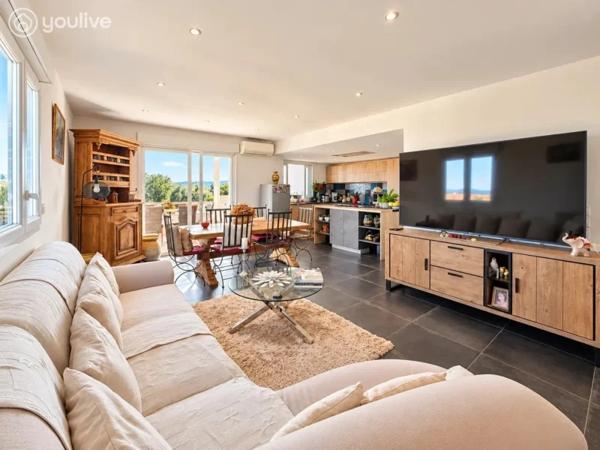 DERNIER ÉTAGE – T3 85 M² – TERRASSE – VUE MER & MONTAGNE