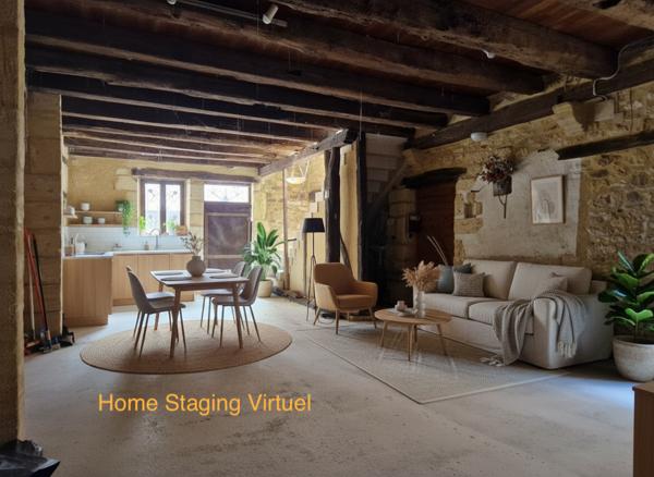 Maison ancienne - Le bugue Maison de village ancienne en pierres avec intérieur à aménager