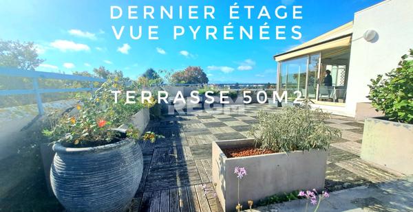 Pau (64000) APPARTEMENT T4 - DERNIER ETAGE- VUE PYRENEES- Pau Nord