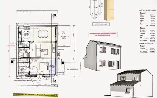 Maison à vendre    3 pièces • 97,62 m2 Caussade