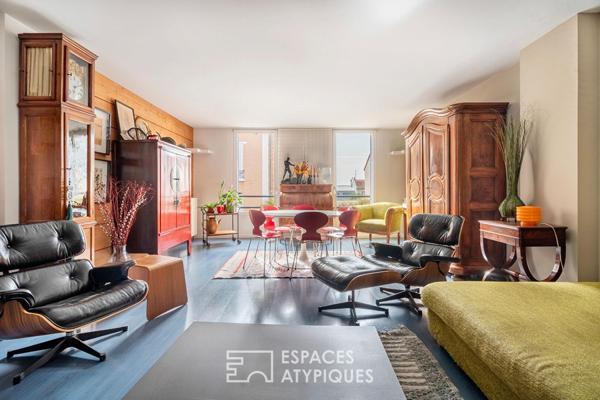 Maison d’architecte avec terrasses et jardin