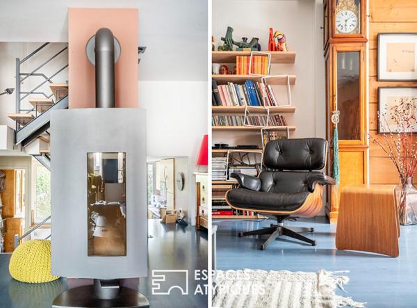 Maison d’architecte avec terrasses et jardin