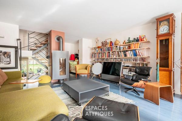 Maison d’architecte avec terrasses et jardin