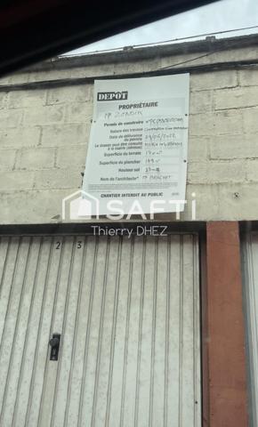 Terrain constructible de 170 m² avec 5 garages – Wattrelos (secteur Mont-à-Leux)