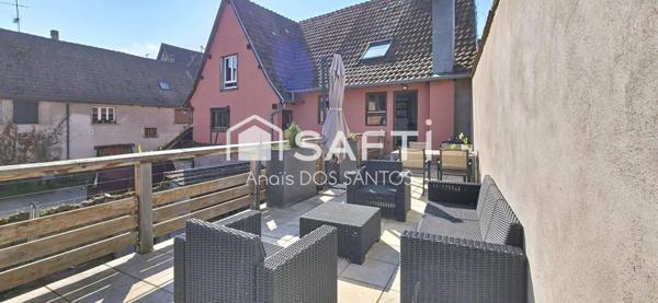 Maison 7 pièces – 156 m² habitables – Terrasse plein sud – Stationnements – Au calme en seconde ligne