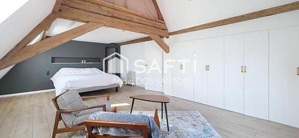 Maison 7 pièces – 156 m² habitables – Terrasse plein sud – Stationnements – Au calme en seconde ligne