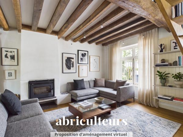 Maison Historique de Charme 103 m² Cour Pavée & Terrasse en vente à Le Pecq (78230)