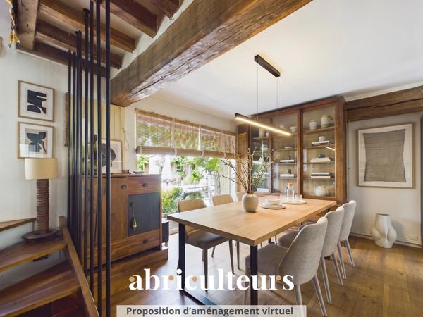 Maison Historique de Charme 103 m² Cour Pavée & Terrasse en vente à Le Pecq (78230)