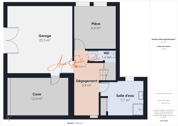 Maison Individuelle de 119 m² avec  Hangar de 146 m²