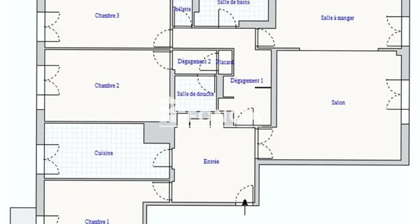 À vendre Appartement 5 pièces 124.47 m² - Versailles 78000