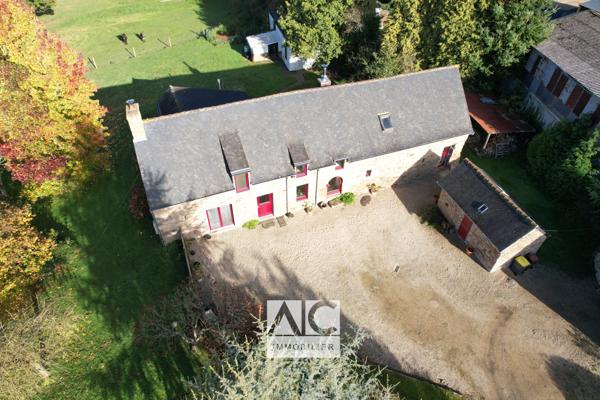 Boqueho (22170) Longère en pierre, 8 pièces, 190m2, BOQUEHO (22170)