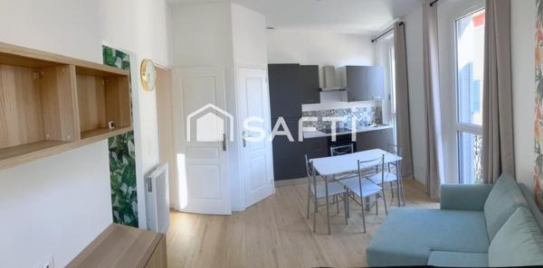 CHARMANT STUDIO MEUBLÉ TOTALEMENT RÉNOVÉ À NEUF+CAVE