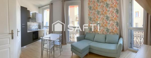 CHARMANT STUDIO MEUBLÉ TOTALEMENT RÉNOVÉ À NEUF+CAVE