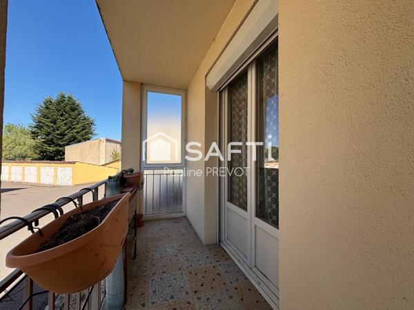 PARAY-LE-MONIAL – Appartement T3 avec garage, cave et balcon