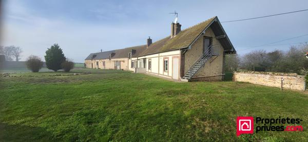 Corps de ferme (2 biens locatifs) + dépendances et prairies