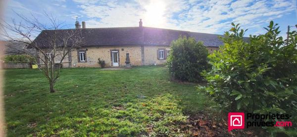 Corps de ferme (2 biens locatifs) + dépendances et prairies
