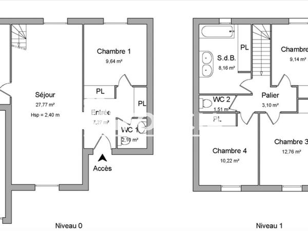 Location Maison 5 pièces 103.13 m² - 8 RUE HENRY LORY Challans 85300