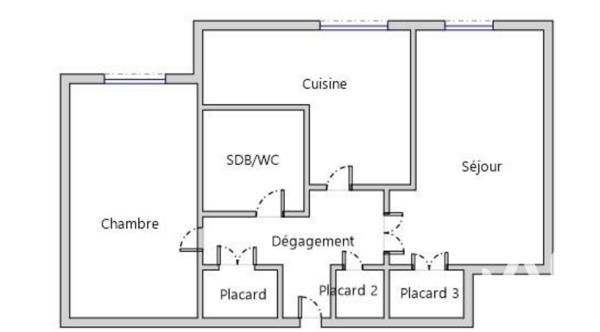 Appartement à vendre 2 pièces 49 m² Villeurbanne