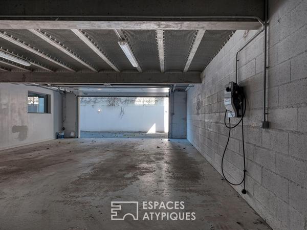 Architecture contemporaine avec son jardin secret quartier Saint-Marc