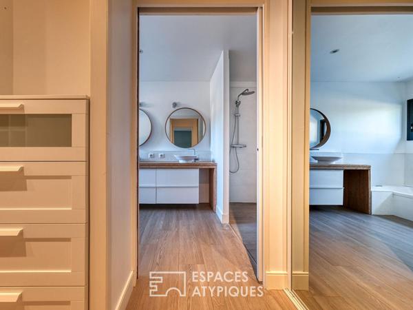 Architecture contemporaine avec son jardin secret quartier Saint-Marc