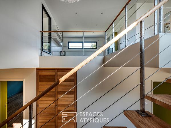 Architecture contemporaine avec son jardin secret quartier Saint-Marc