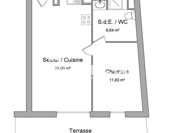 Location Appartement 2 pièces 43.52 m² - 52 RUE DE CANNES Cannes 06400