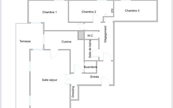 Appartement à vendre    4 pièces • 108 m2 Romainville