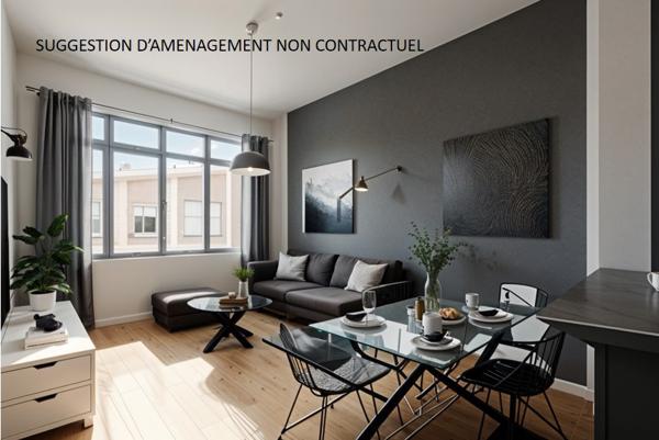 Appartement 3 pièces - 56 m² Exclusivité efficity