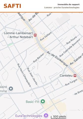 Immeuble de rapport, à Lomme, 11 studios, 1 bureau et local commercial