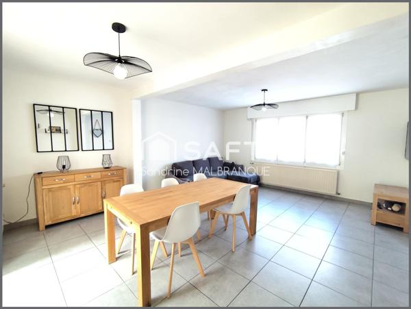 Maison de semi plain pied 4 chambres, garage et jardin