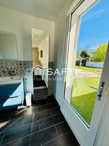 BEAU PLAIN-PIED  2 CH 1 BUREAU JARDIN 2 GARAGES ATELIER