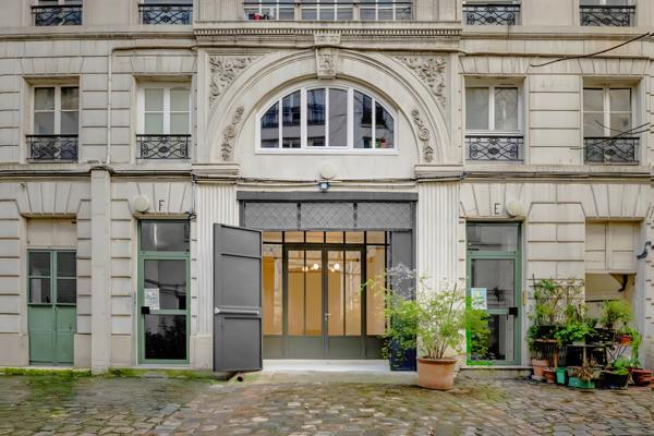 Bureau en vente Paris grande hauteur sous plafond quartier Montorgueil