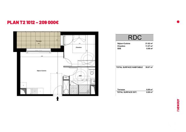 Appartement F2 à vendre  2 pièces - 39,67 m 2   ST TROJAN LES BAINS  - 17