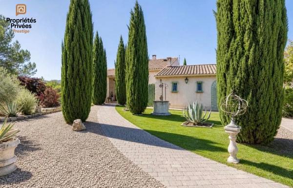 POURRIÈRES - 2 HABITATIONS, 207 M², PISCINE, GARAGE, TERRAIN 4 000 M²