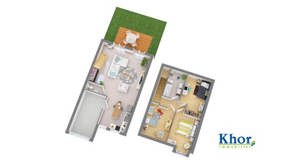 ROUILLON - LES ALLÉES DE LA HALLONNIÈRE - MAISON 4P - JARDIN