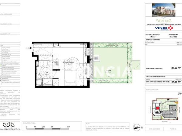 Location Studio 29.6 m² - Rue louis blériot, Allée des Bruyères Meaux 77100