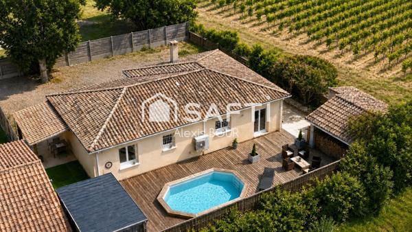 Maison au calme avec piscine au cœur du Médoc
