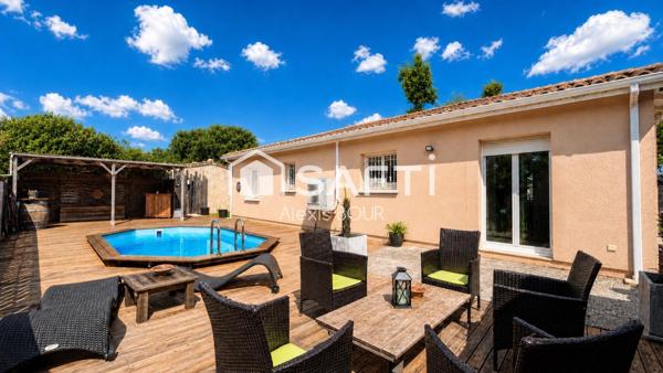 Maison au calme avec piscine au cœur du Médoc