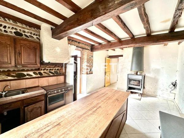 Toulousaine à rénover avec grand terrain constructible