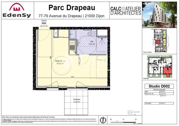 Appartement · Location Dijon (21000) 1 pièce · 25m²