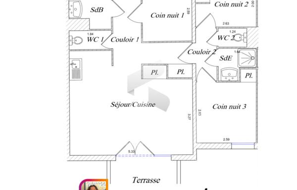 Appartement de 56 m²