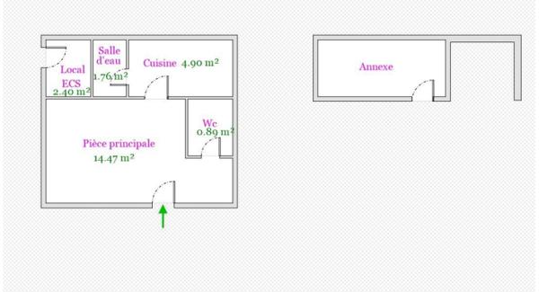 Maison 1 pièce - 22 m² Exclusivité