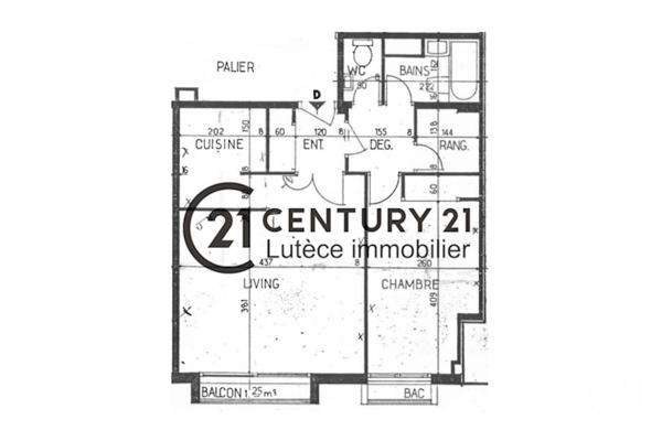 Appartement F2 à vendre  2 pièces - 46 m2 PARIS - 75014