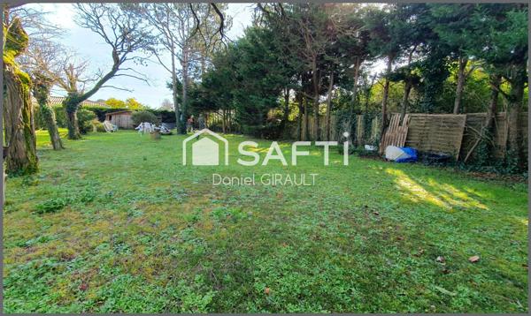 Terrain plat à bâtir de 655 m² centre de Saujon et forage